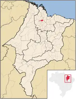 Location in Maranhão state