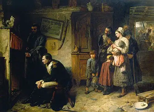 On the Road from Waterloo to Paris by Marcus Stone, 1863