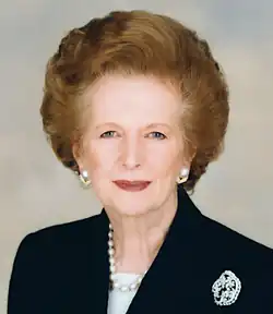 Thatcher's face at a later date