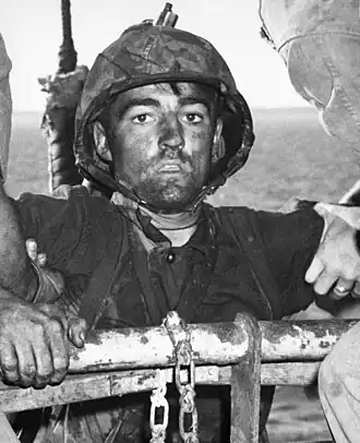 Marine after Eniwetok assault