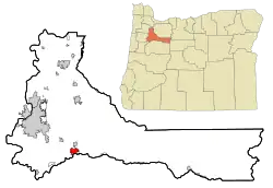 Location in Oregon