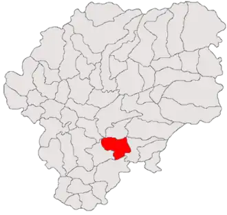 Location in Bistrița-Năsăud County