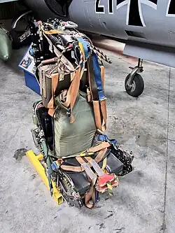 Martin-Baker Mk.7 ejection seat removed from an F-104G