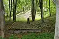 One of many gravesites in Bikernieki Forest