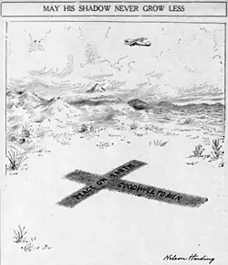 "May His Shadow Never Grow Less", for which Harding received the 1928 Pulitzer Prize for Editorial Cartooning