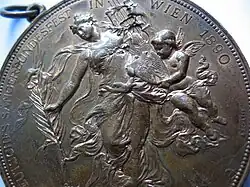 Medaille – Deutsches Sängerbundesfest in Wien 1890 – von A. Scharff