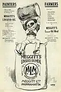 Meggitt Limited advertisement, featuring a cartoon by David Low (The Bulletin, 20 July 1916).