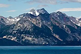 Mount Merriam looming behind Black Cap Mountain as seen from the south