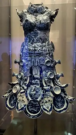 "The Weight of the Millennium", a dress by Li Xiaofeng, made entirely of porcelain pieces