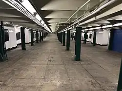 Reopened south mezzanine