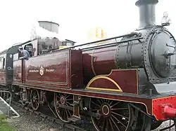 Large purple steam locomotive