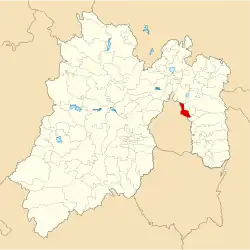 Location of the Municipality of Nezahualcóyotl in the State of Mexico