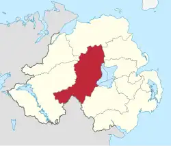 Mid Ulster shown within Northern Ireland