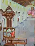 Milagres Church Pulpit during 1960s