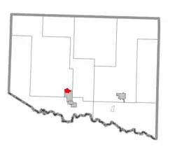 Former location within Iron County