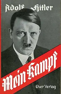 Cover of German dictator Adolf Hitler's autobiography Mein Kampf