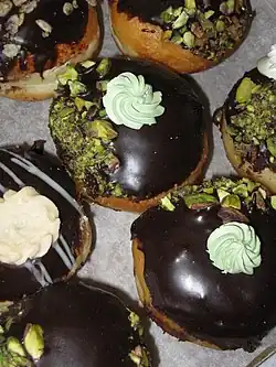 Elegantly styled "mini" sufganiyot