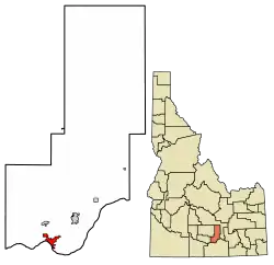 Location in Minidoka County, Idaho