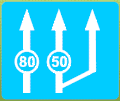 Minimum speed in different lanes