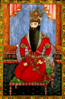 Portrait of Fath-Ali Shah.&nbsp;Baku, National Art Museum of Azerbaijan