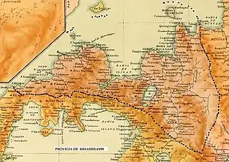 Misamis map in 1899