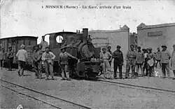 Arrival of a Decauville train at Missour station