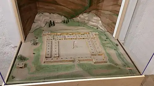 A model of Fort Massachusetts.