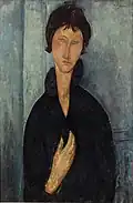 Amedeo Modigliani, c.1918, The woman with blue eyes, oil on canvas, 81 x 54&nbsp;cm