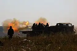 57&nbsp;mm anti-aircraft gun at Fire Shield 2019