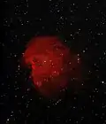 Monkeyhead nebula taken with a 140mm refractor by amateur astronomer Mark Johnston