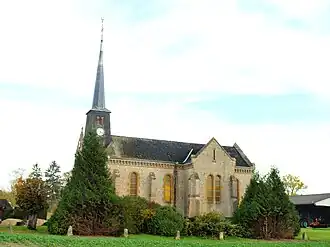 The church in Mont-Saint-Remy