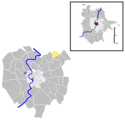 Position of the quartiere within the city