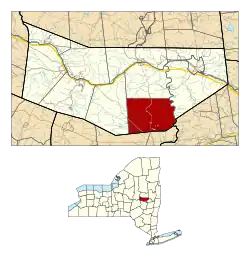 Location in Montgomery County and the state of New York