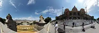 360° view outside the Palau Nacional