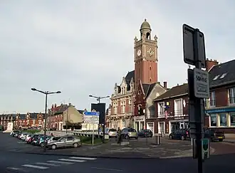 The town hall square in Moreuil