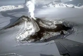 Mixed subglacial fissure eruption at Mount Veniaminof, Alaska