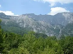 Landscape of Jakupica, Solunska Glava at far right