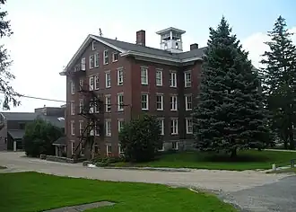 Side view of main dwelling