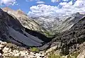 Mt. Shakspere (upper left), high above Palisade Creek valley
