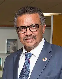 Tedros Adhanom Ghebreyesus (1965–present, first African Director-General of the World Health Organization