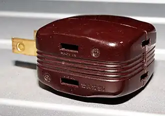 An old US multisocket adaptor