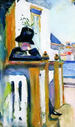 Man on the Veranda (1886), Edvard Munch