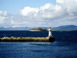Lighthouse and the island Munkholmen