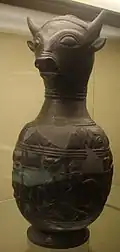 Bull-headed oinochoe (Chiusi, 6th century BC)