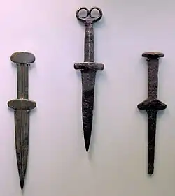 Bronze weapons of the Tagar culture, Krasnojarsk, Russia, 7th-5th century BC.[17]