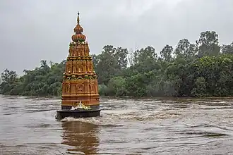 Vitthal temple during the floods