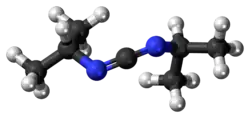 Ball-and-stick model of the N,N'-diisopropylcarbodiimide molecule