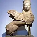 Archaic funerary sphinx, circa 570 BCE, National Archaeological Museum, Athens.
