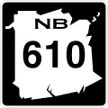 Route 610 marker