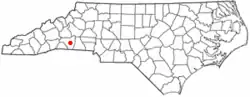 Location of Forest City, North Carolina